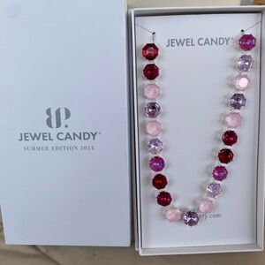 Jewel Candy Red and Pink Gemstone Necklace